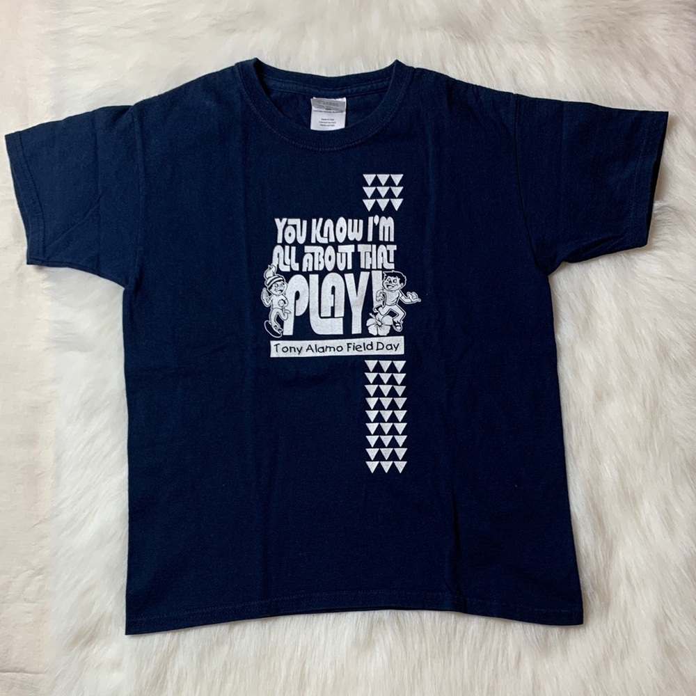 Kids Navy Blue Graphic Tee Playwear
